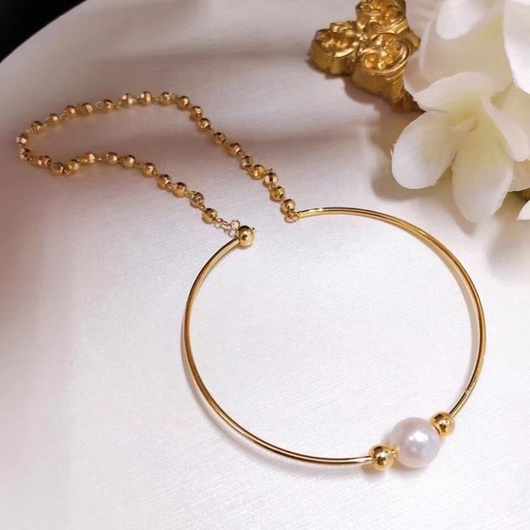 G14K Gold and Pearl double bracelet - Picture 5 of 5